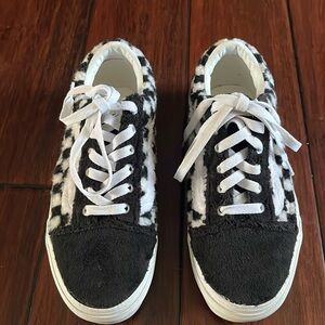 Mens Checkerboard Vans sherpa